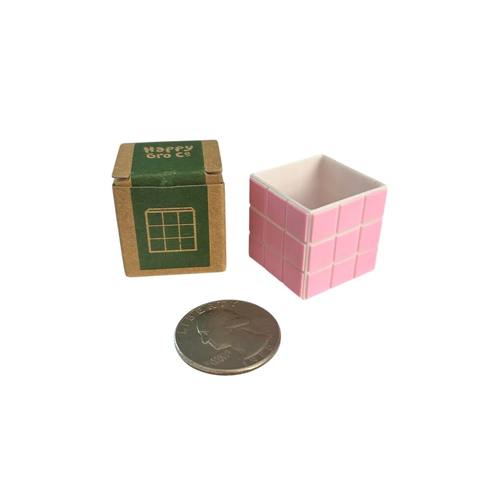 MGA Miniverse Happy Gro Co. Mini Tiled Planter Pot New Pink